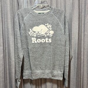 Original Vintage Roots Heather Gray Crewneck Sweater